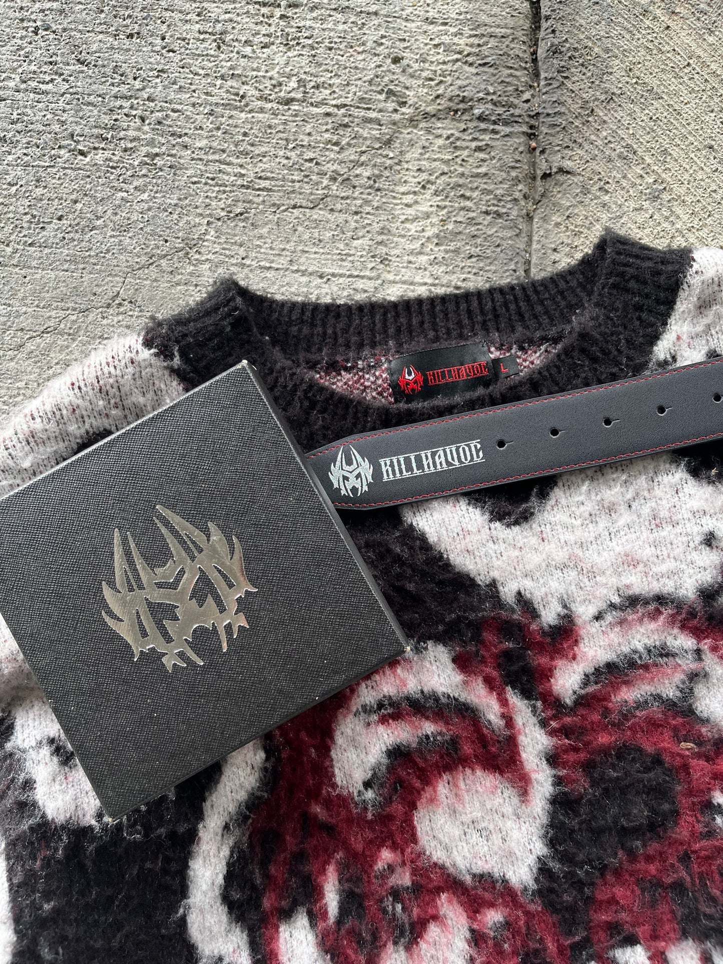 KILLHAVOC Belt and Sweater Set
