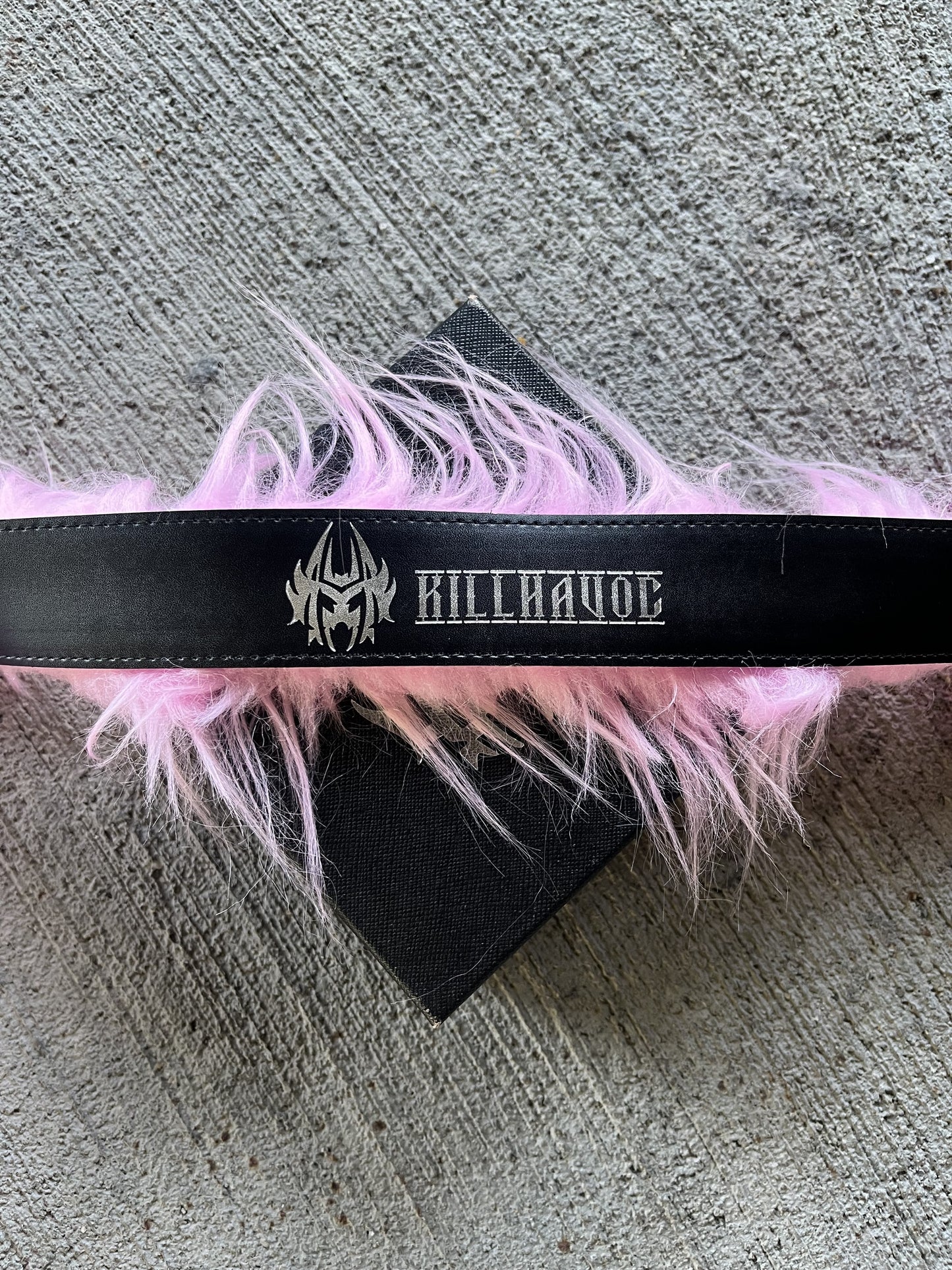 KILLHAVOC Pink Fur Belt