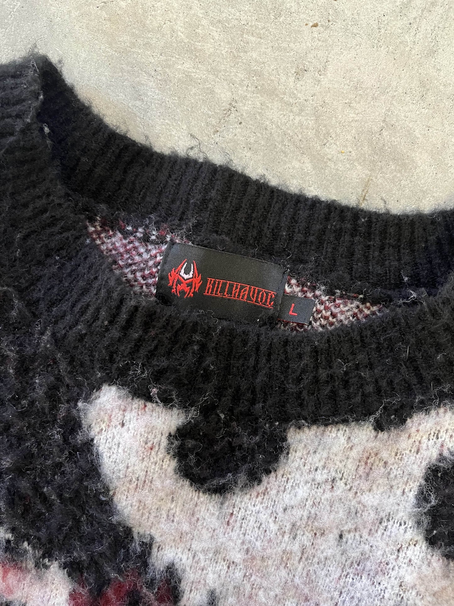 KILLHAVOC Skull Sweater